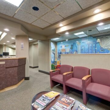 Mid-island dental associates waiting area