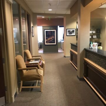 The reception area of Great Neck Dental Associates
